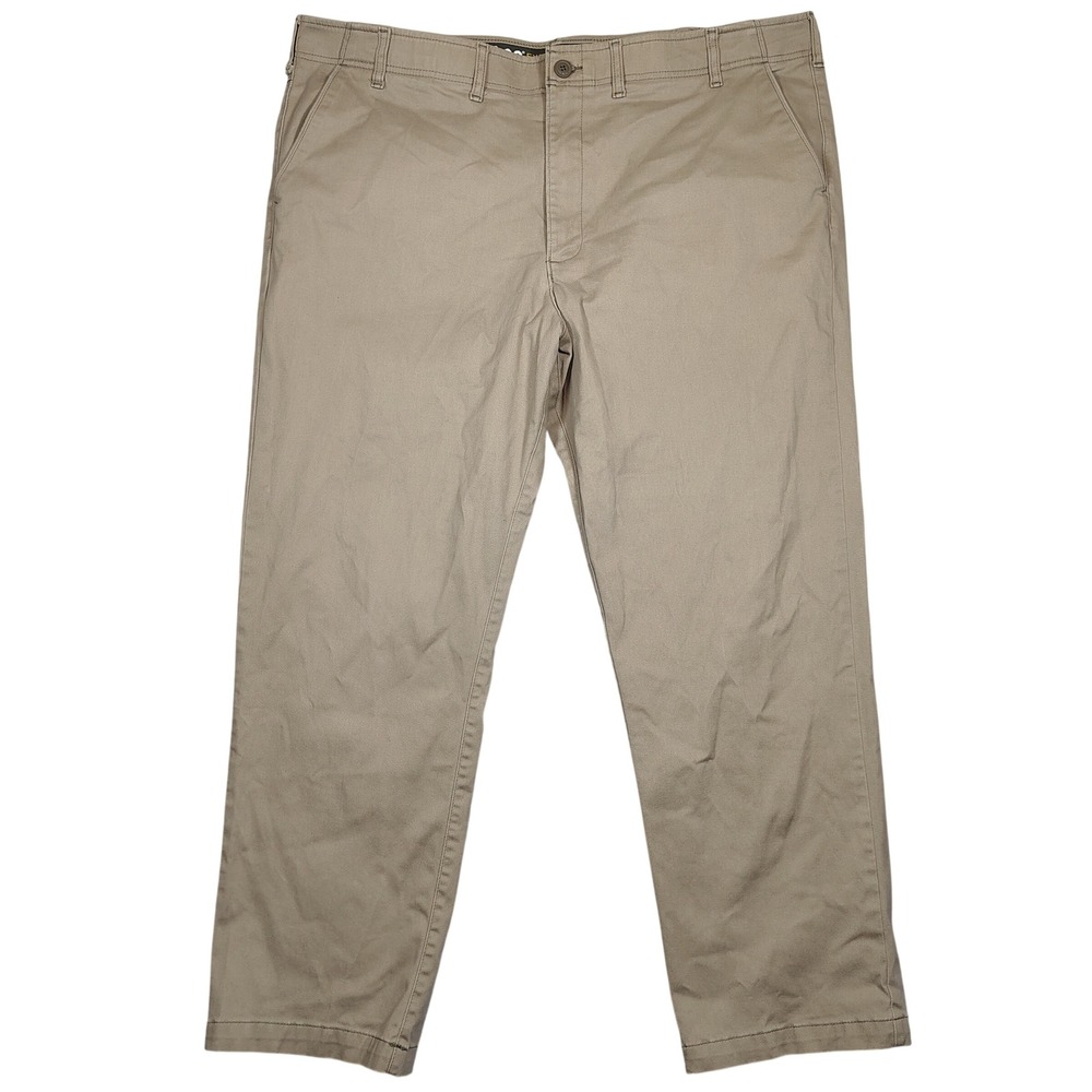 Lee Extreme Motion MVP Pants Men 48x32 Khaki Regular Straight Stretch Chino 0295